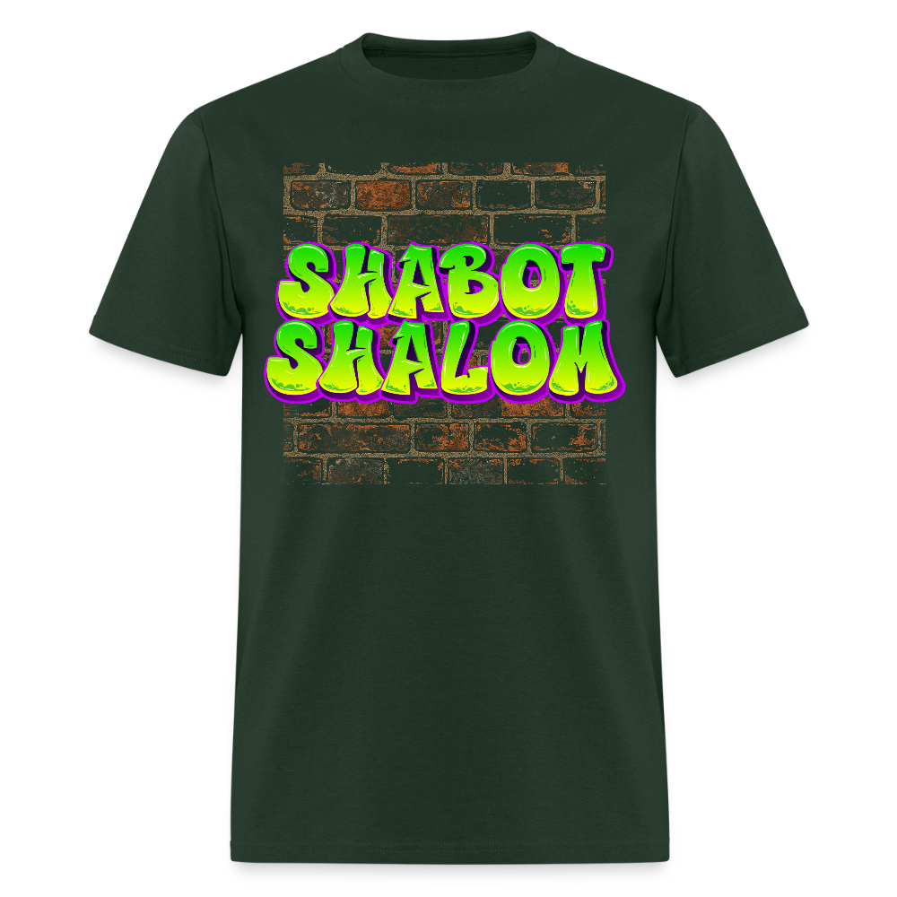 Shabot Shalom Brick 770 Graffiti Men's T-Shirt | GILDAN 5000 - forest green