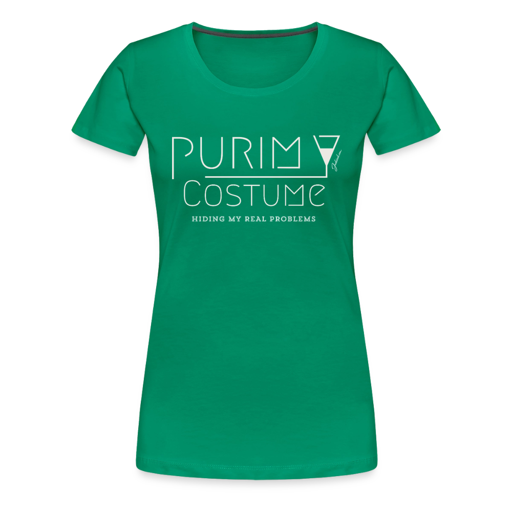 Purim Costume Women’s Premium T-Shirt - kelly green