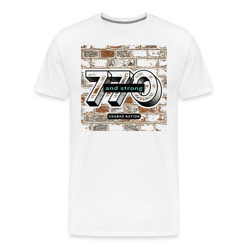 770 And Strong Men's Premium T-Shirt - white