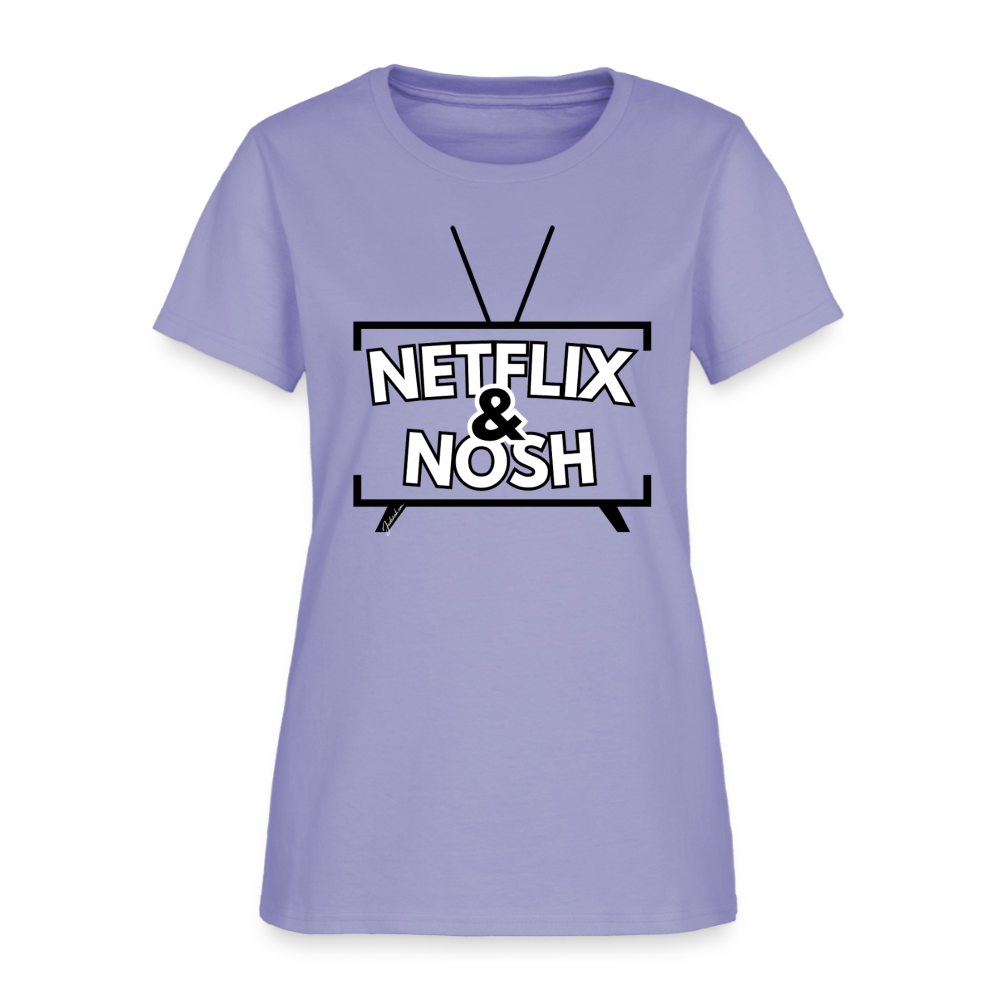 Netflix & Nosh Women's T-Shirt - lavender