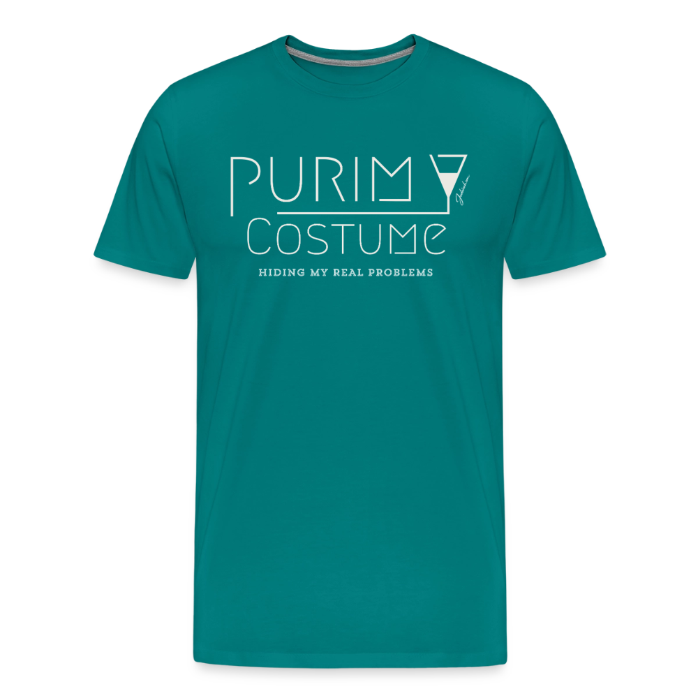 Purim Costume Men's Premium T-Shirt - teal