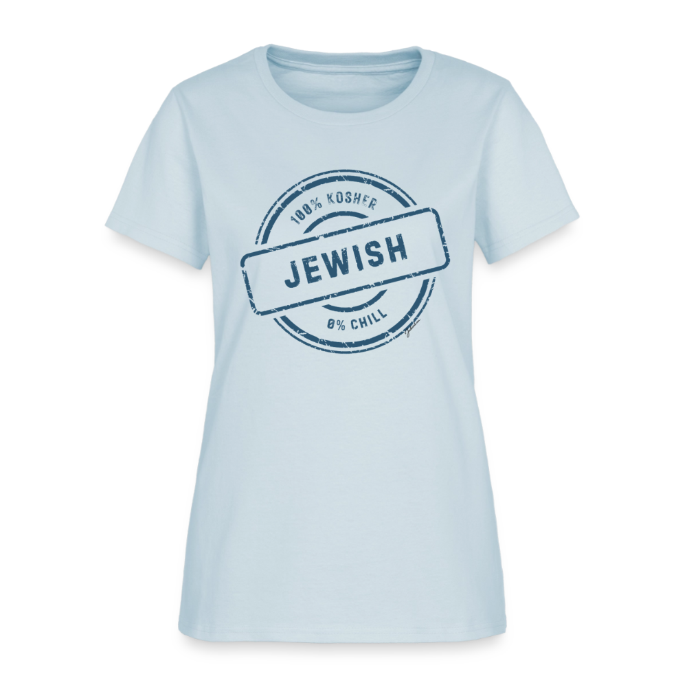 100% Jewish Women's T-Shirt - light blue