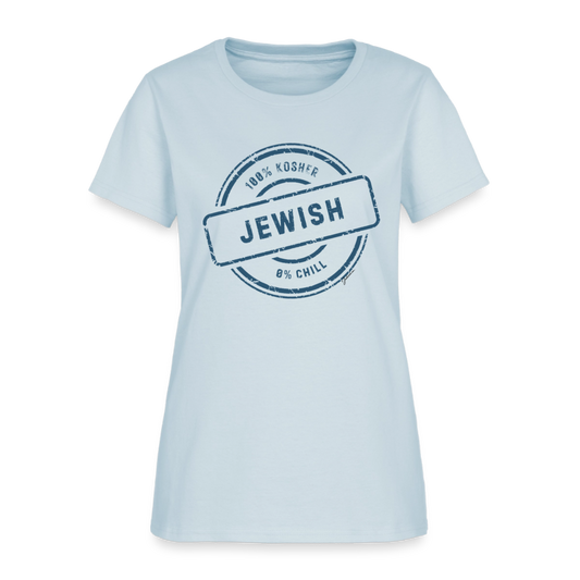 100% Jewish Women's T-Shirt - light blue