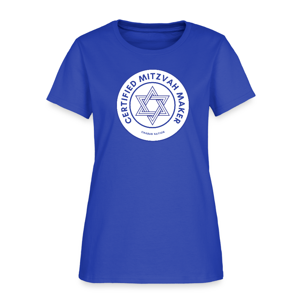 Certified Mitzvah Maker Women's T-Shirt - royal blue