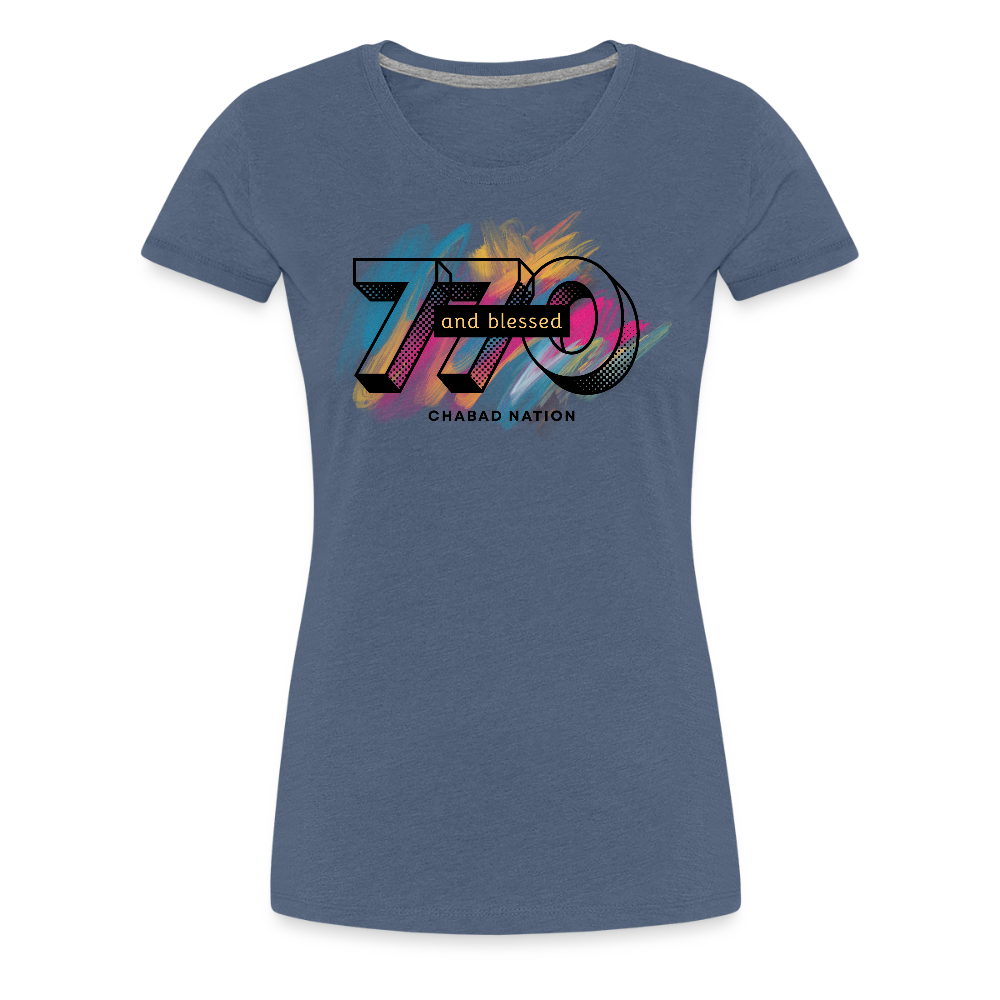 770 And Blessed Women’s Premium T-Shirt - heather blue