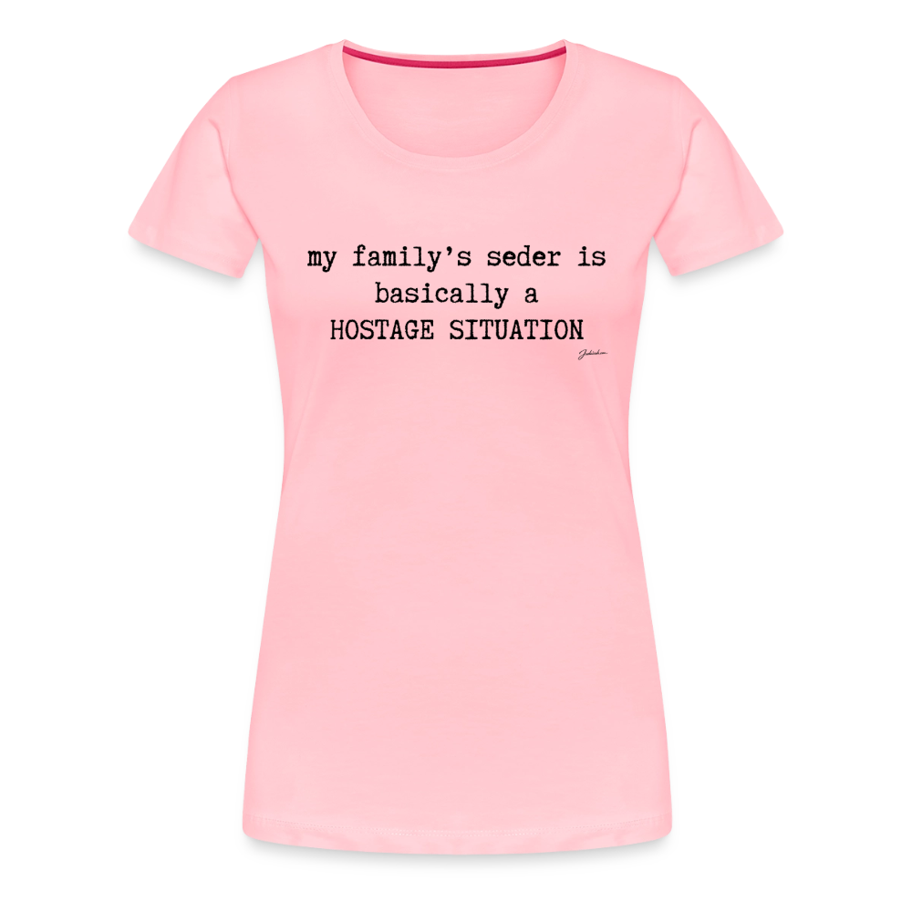 Seder Hostage Women’s Premium T-Shirt - pink