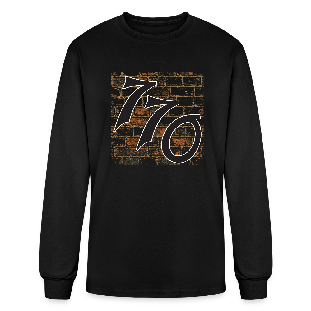770 Brick Wall Men's Long Sleeve T-Shirt - black