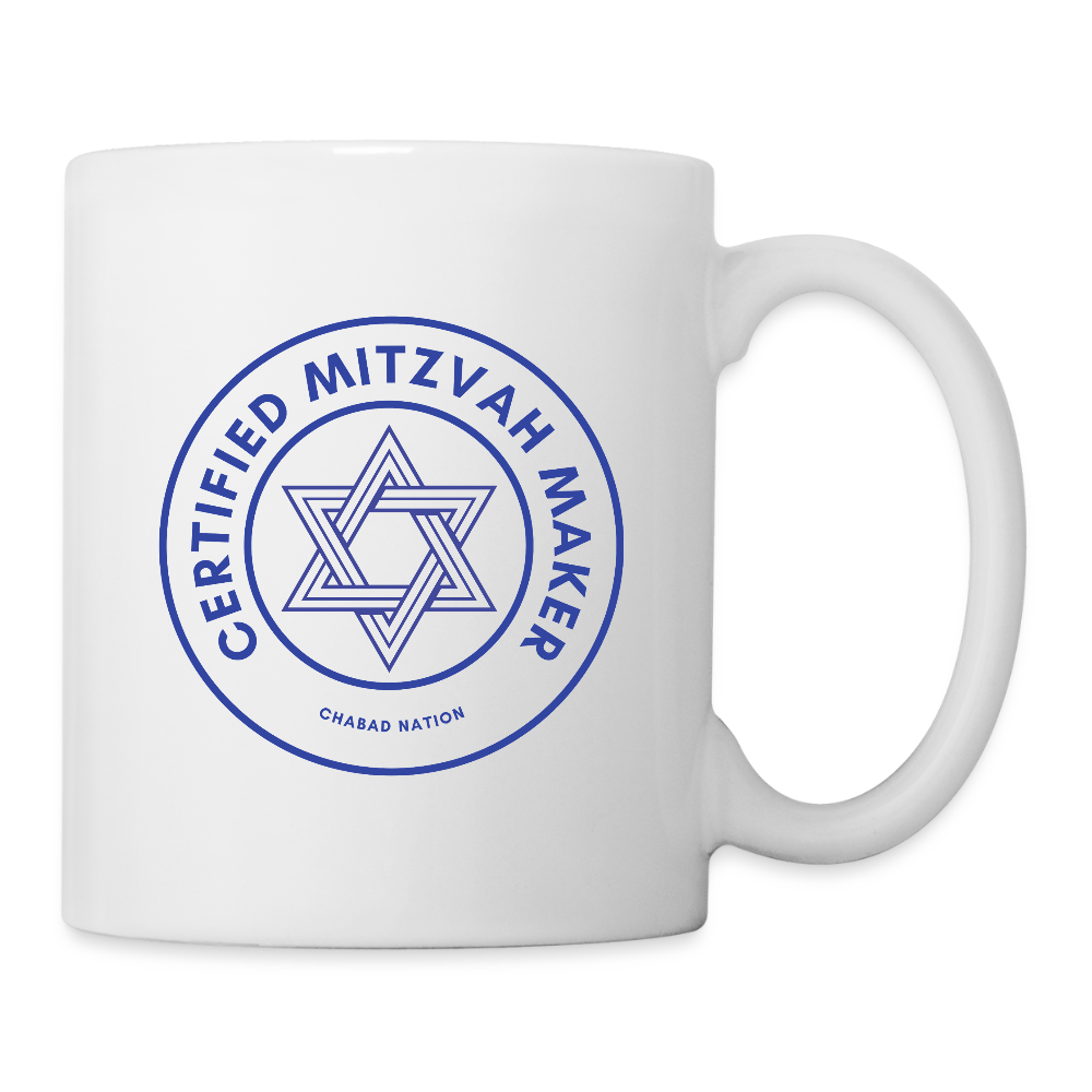 Certified Mitzvah Maker Coffee/Tea Mug - white