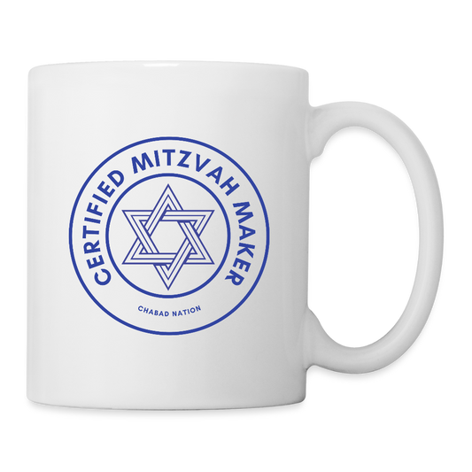 Certified Mitzvah Maker Coffee/Tea Mug - white