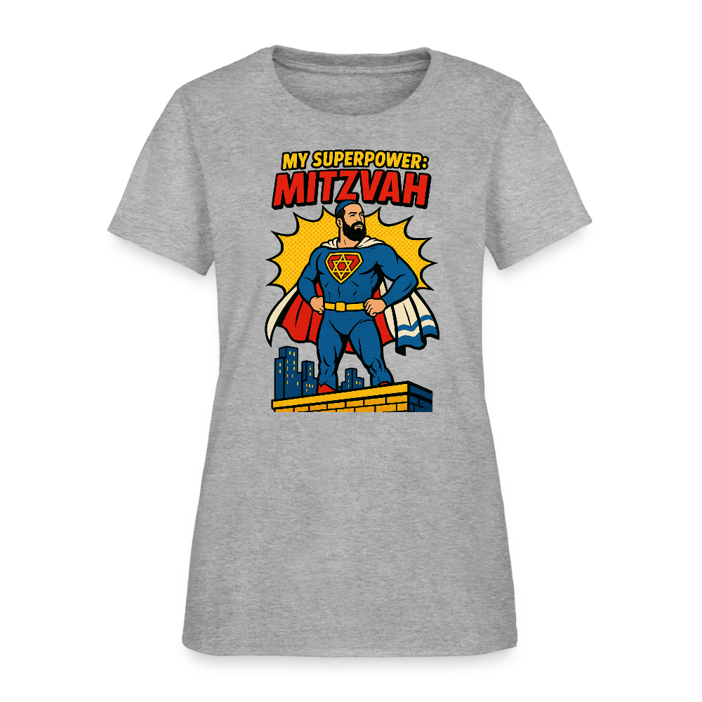 My Superpower: Mitzvah Women's T-Shirt - heather gray