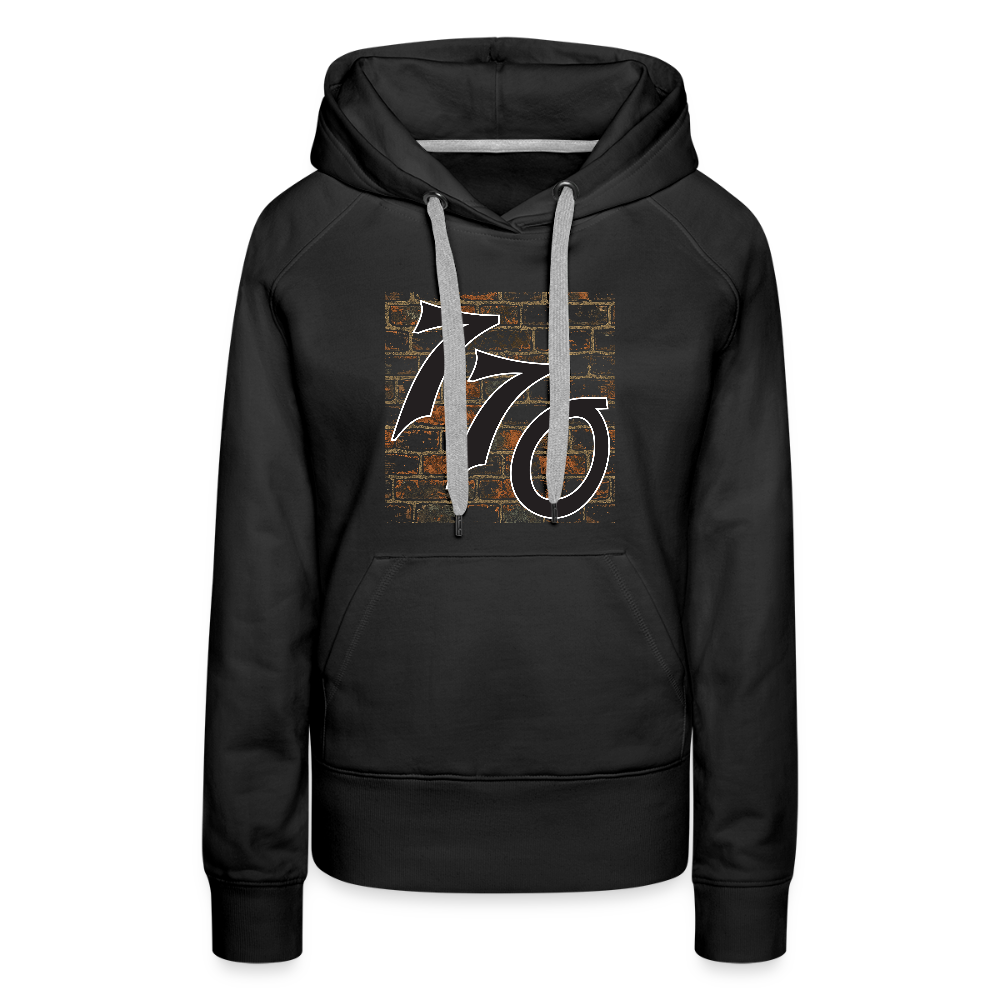 770 Brick Wall Women’s Premium Hoodie - black