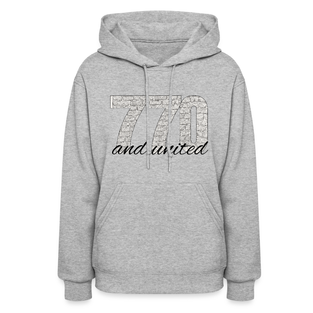 770 And United Women's Hoodie - heather gray