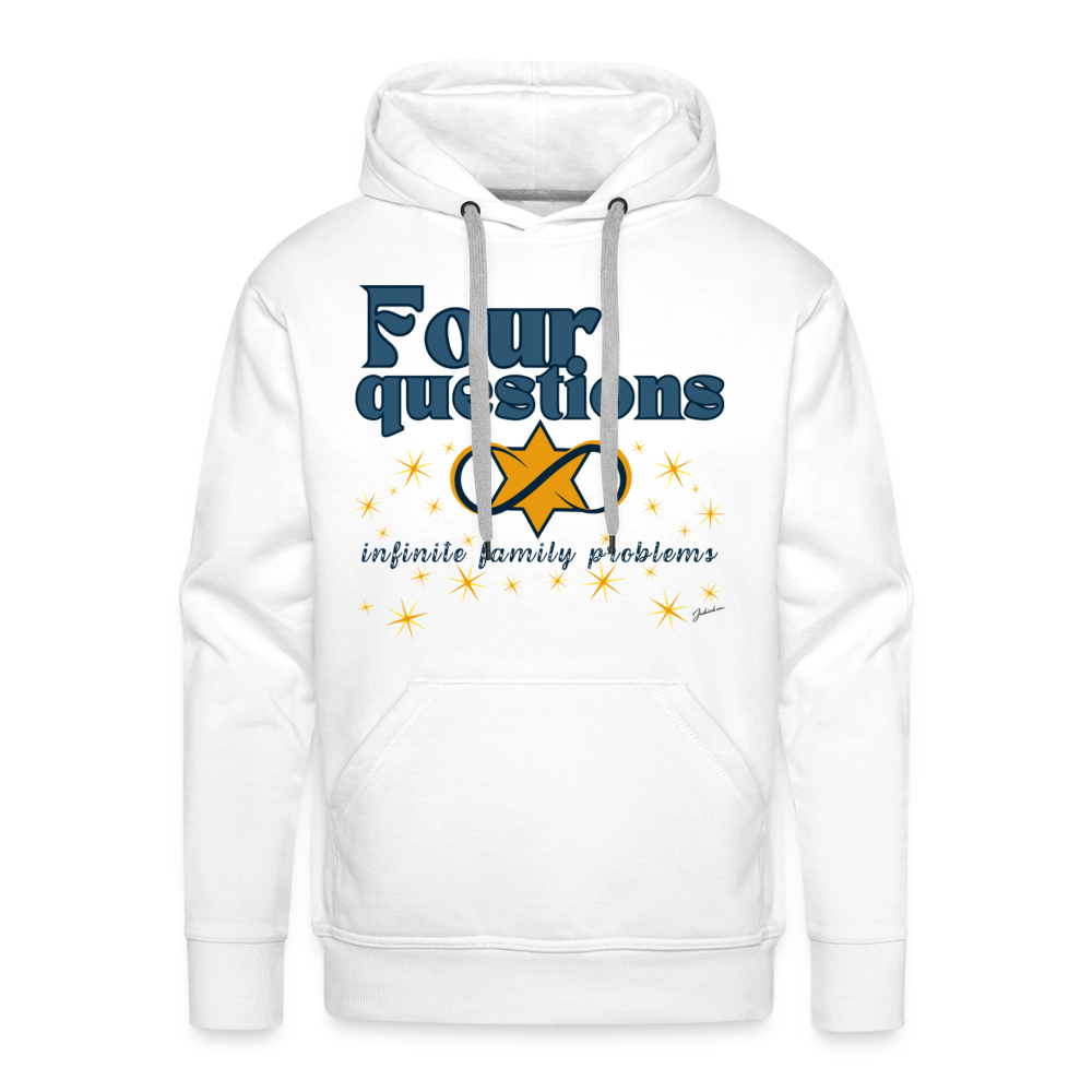 Four Questions Men’s Premium Hoodie - white