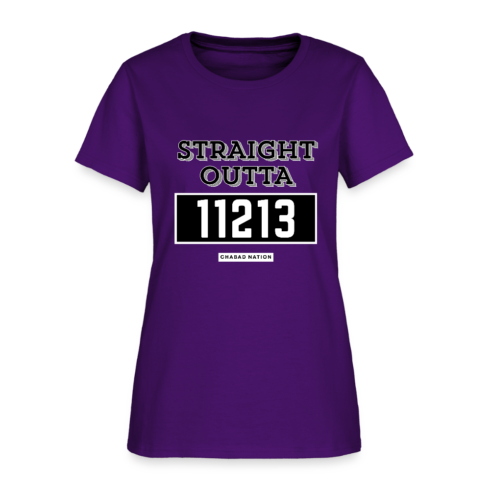 Straight Outta 11213 Women's T-Shirt - purple