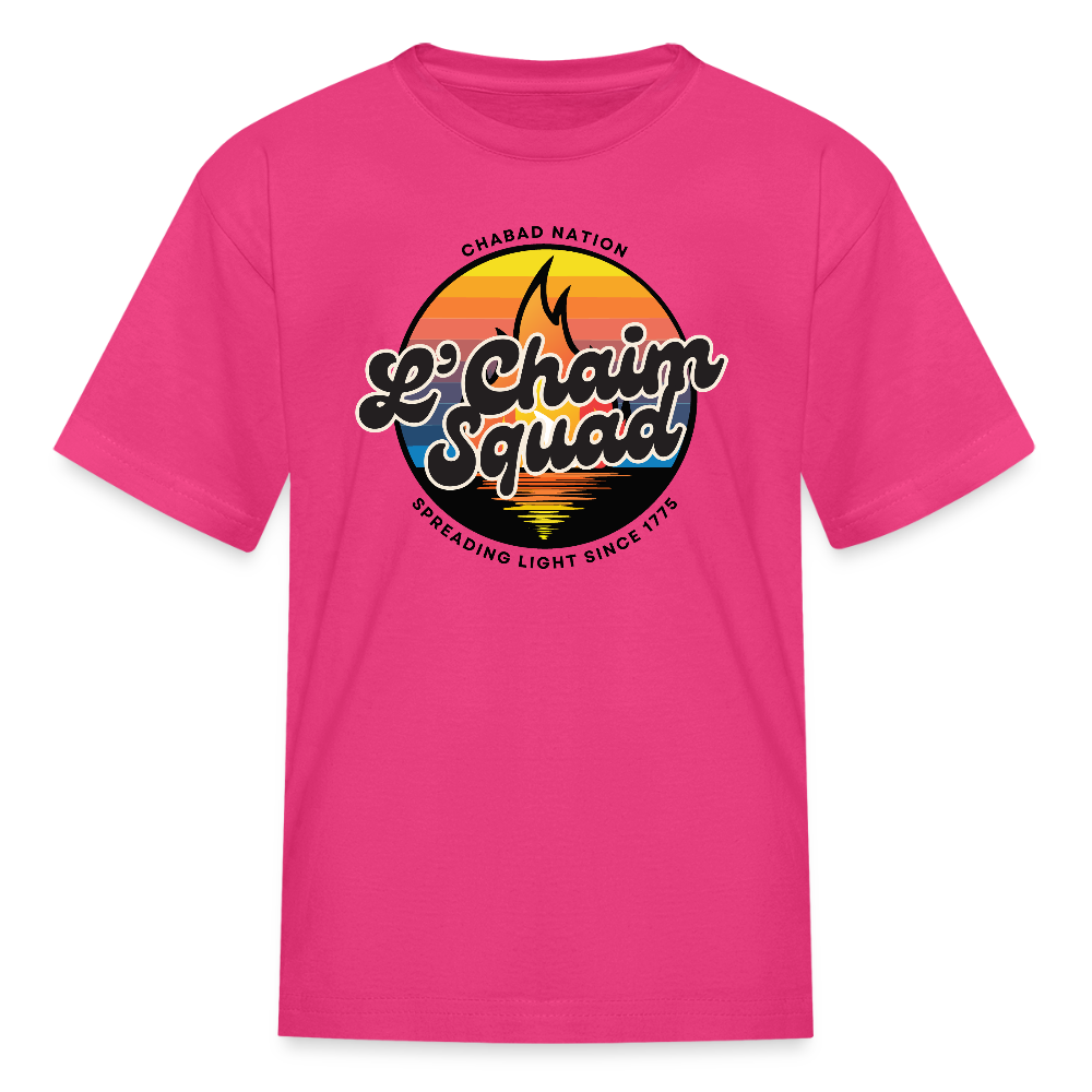 L’Chaim Squad – Spreading Light Kids' T-Shirt - fuchsia