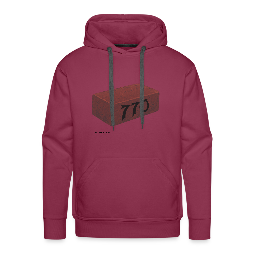 770 Solid Brick Men’s Premium Hoodie - burgundy
