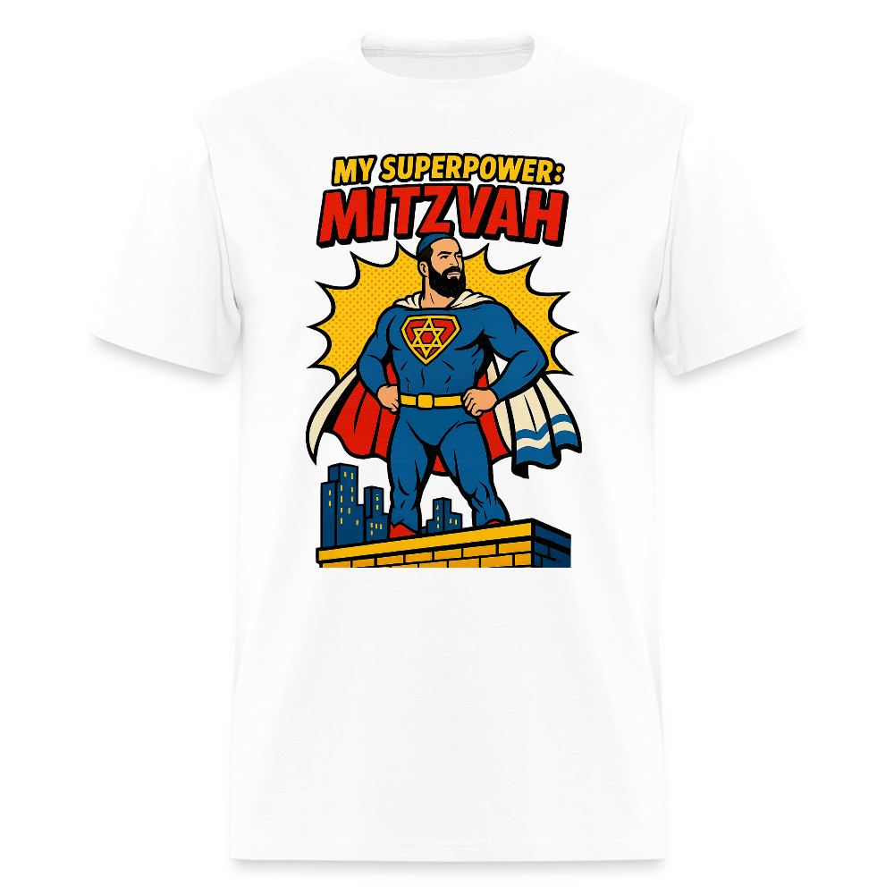 My Superpower: Mitzvah Men's T-Shirt | GILDAN 5000 - white