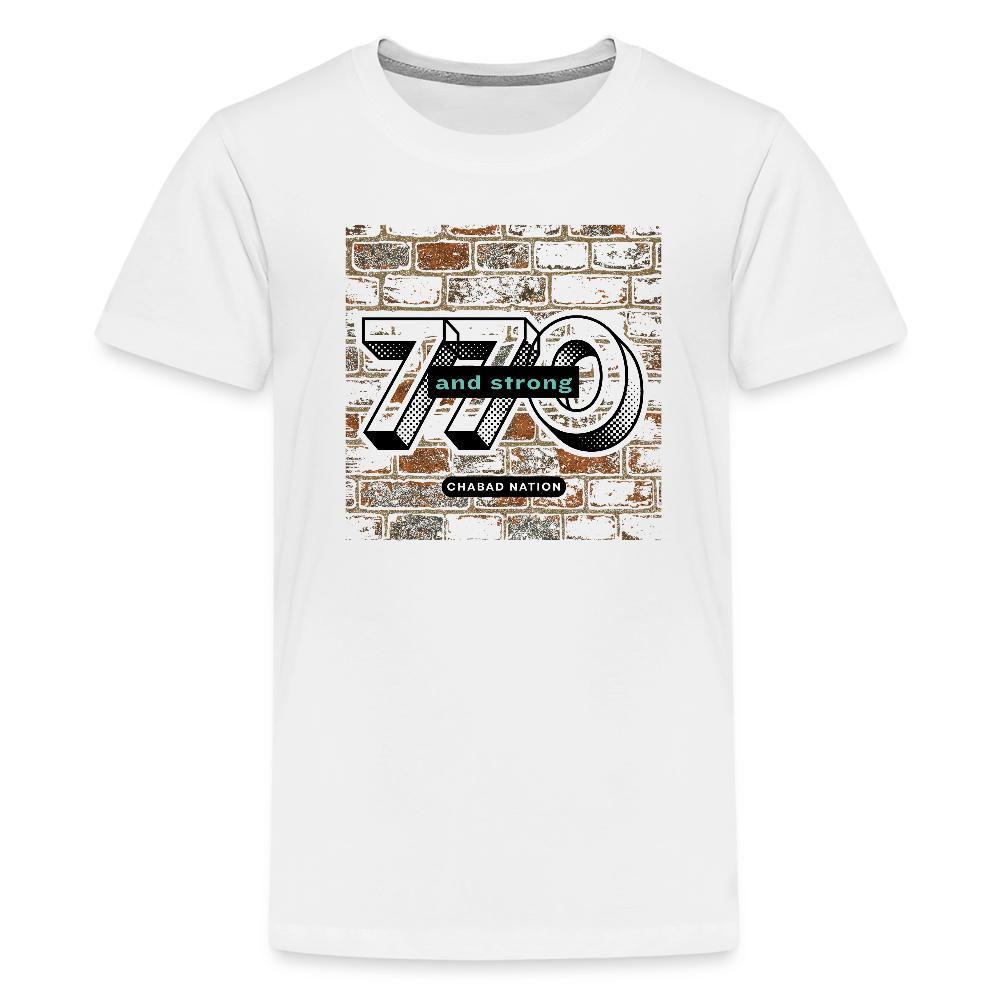770 And Strong Kids' Premium T-Shirt - white