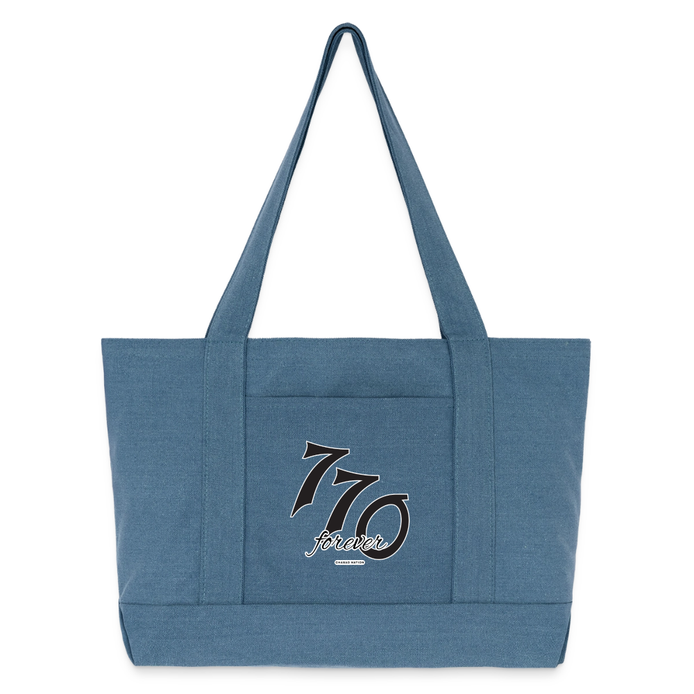 770 Forever Cotton Pigment Dyed Tote Bag - denim