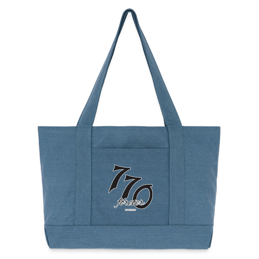 770 Forever Cotton Pigment Dyed Tote Bag - denim