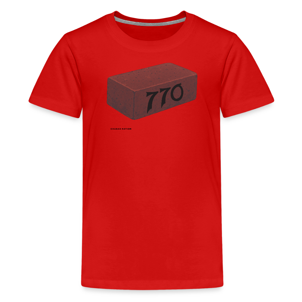 770 Solid Brick Kids' Premium T-Shirt - red