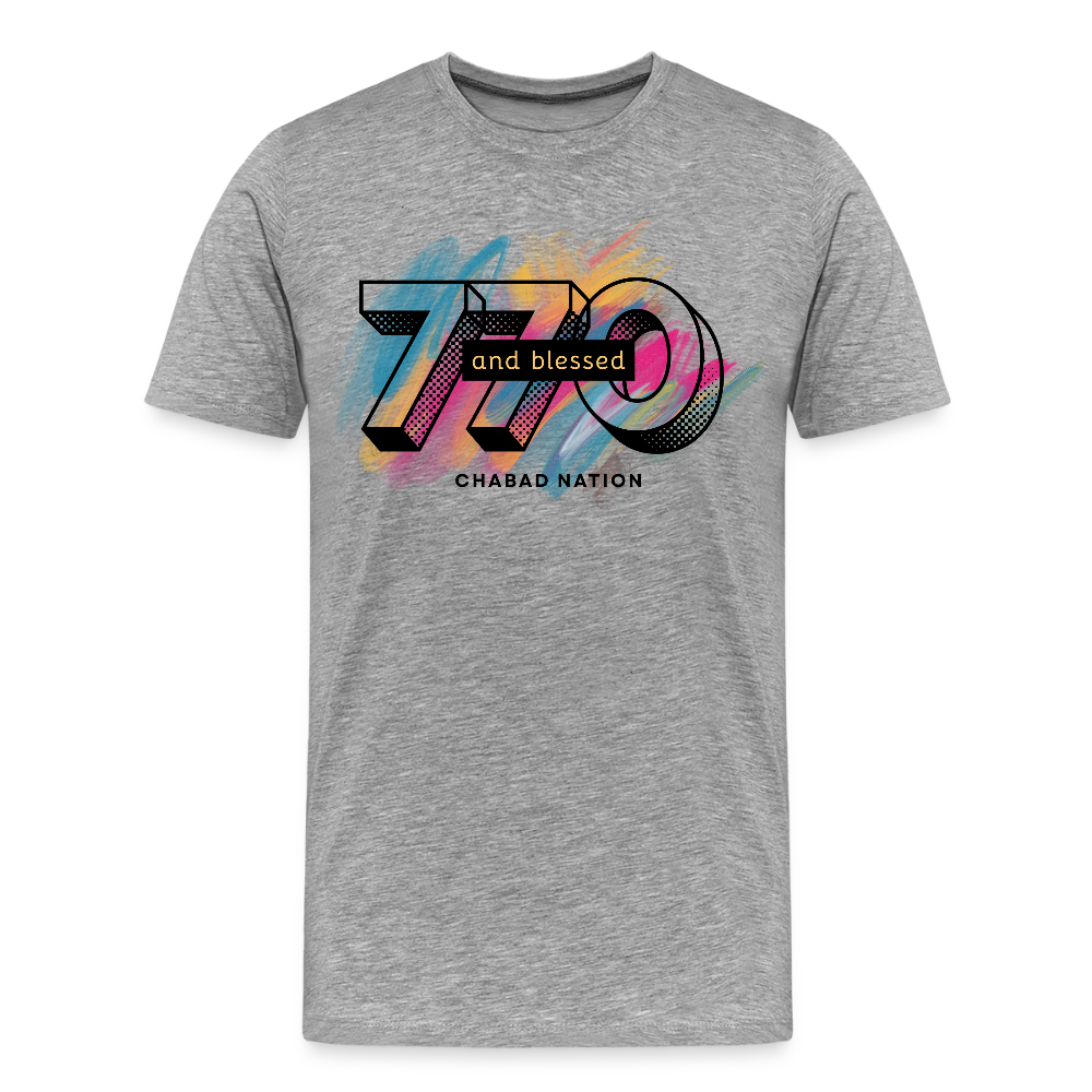770 And Blessed Men's Premium T-Shirt - heather gray