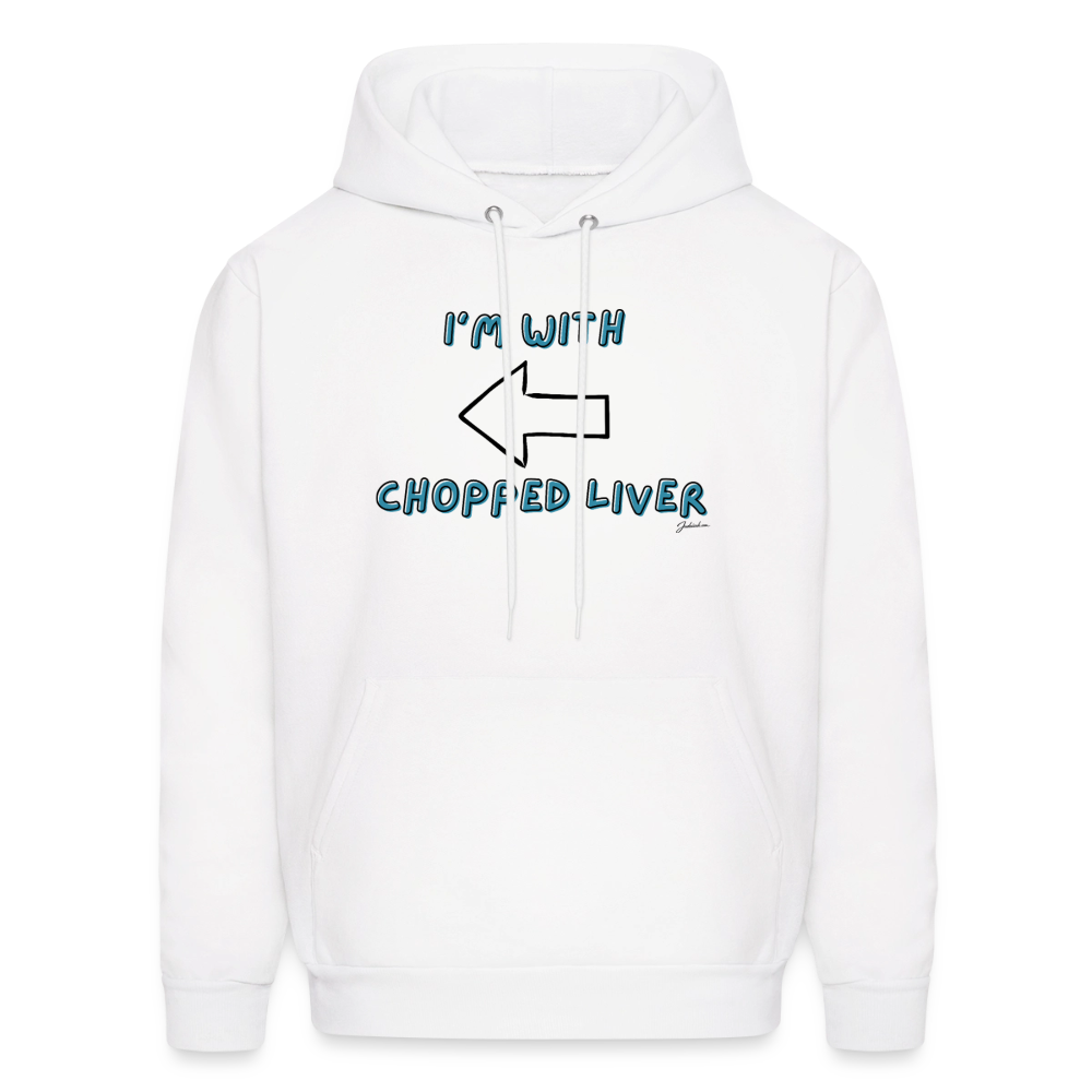 Chopped Liver Men's Hoodie - white