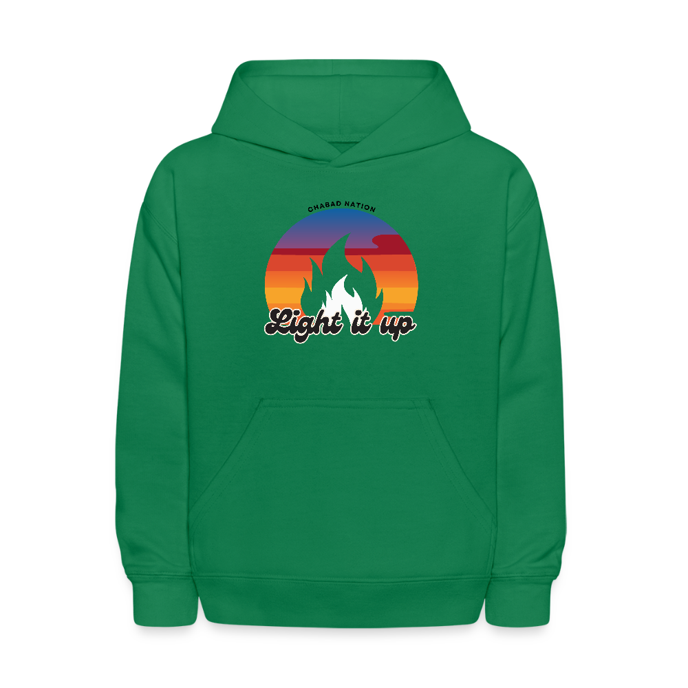 Light It Up Kids' Hoodie - kelly green