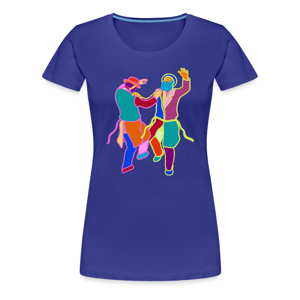 Colorful Dancing Rabbis Women’s Premium T-Shirt - royal blue