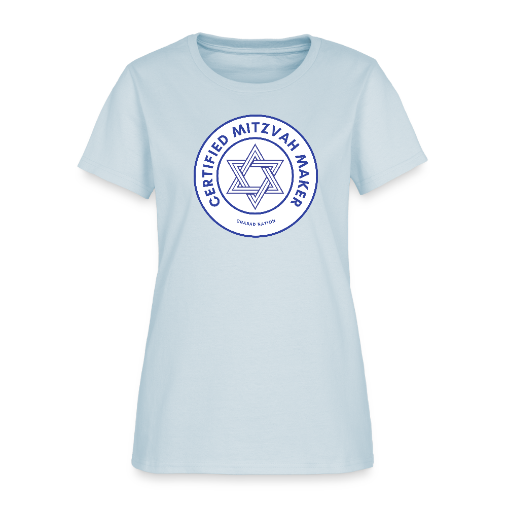 Certified Mitzvah Maker Women's T-Shirt - light blue