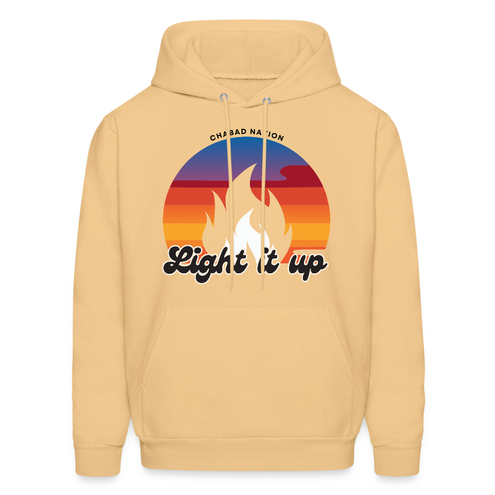 Light It Up Men's Hoodie - light gold 