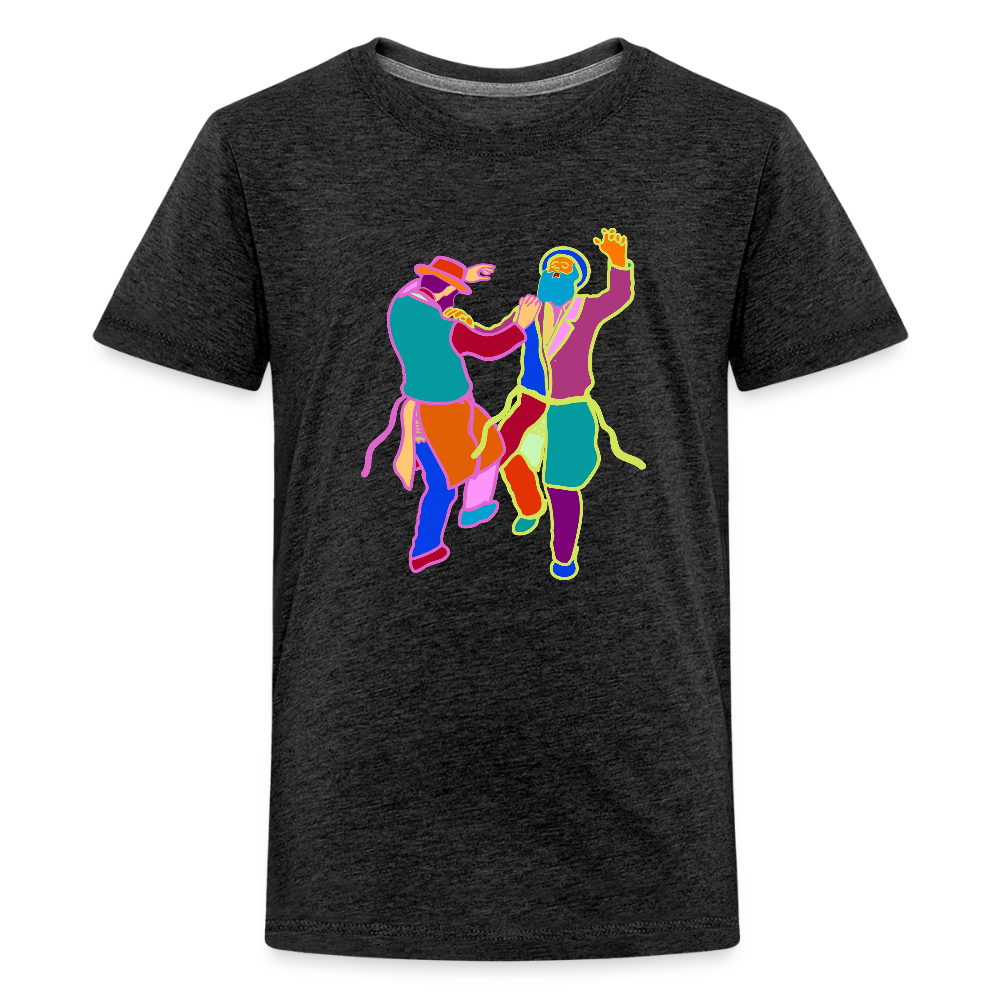 Colorful Dancing Rabbis Kids' Premium T-Shirt - charcoal grey