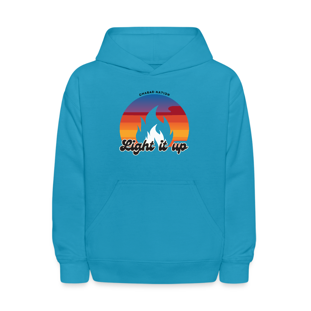 Light It Up Kids' Hoodie - turquoise