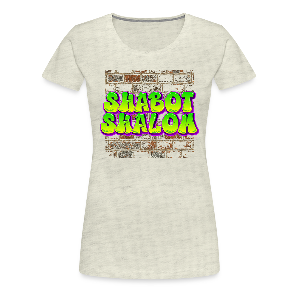 Shabot Shalom Brick 770 Graffiti Women’s Premium T-Shirt - heather oatmeal