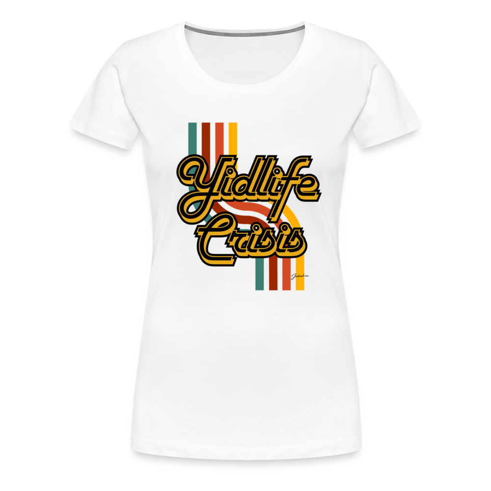 Yidlife Crisis Women’s Premium T-Shirt - white