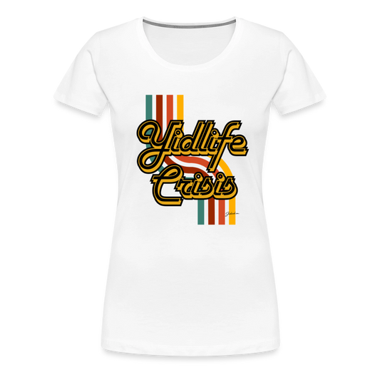 Yidlife Crisis Women’s Premium T-Shirt - white
