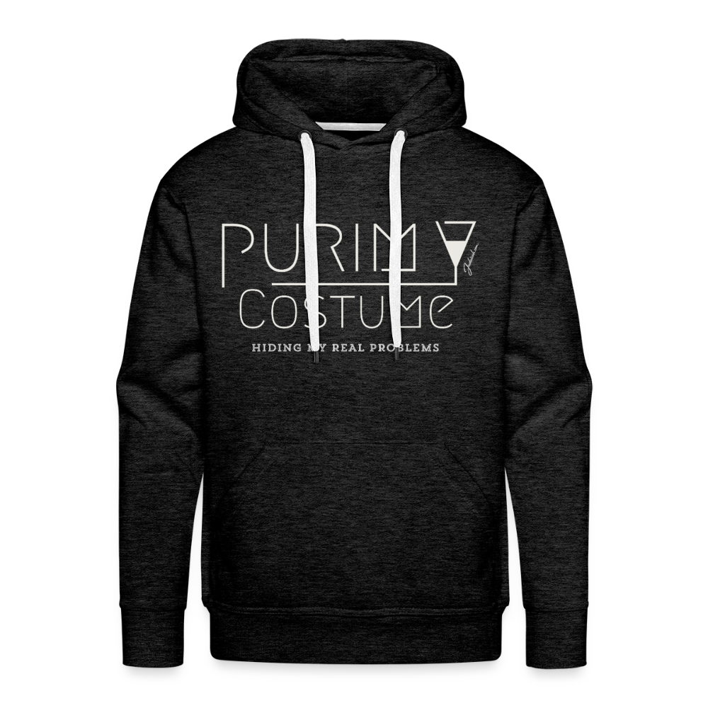 Purim Costume Men’s Premium Hoodie - charcoal grey