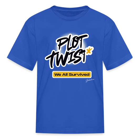 Plot Twist Kids' T-Shirt - royal blue