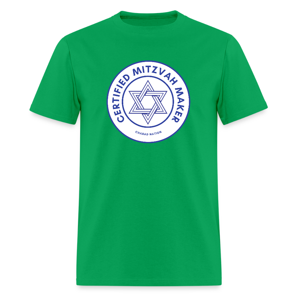 Certified Mitzvah Maker Men's T-Shirt | GILDAN 5000 - bright green