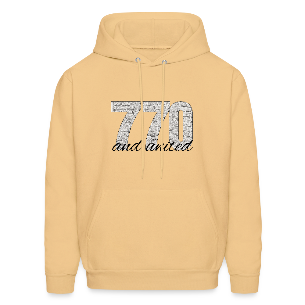 770 And United Men's Hoodie - light gold 