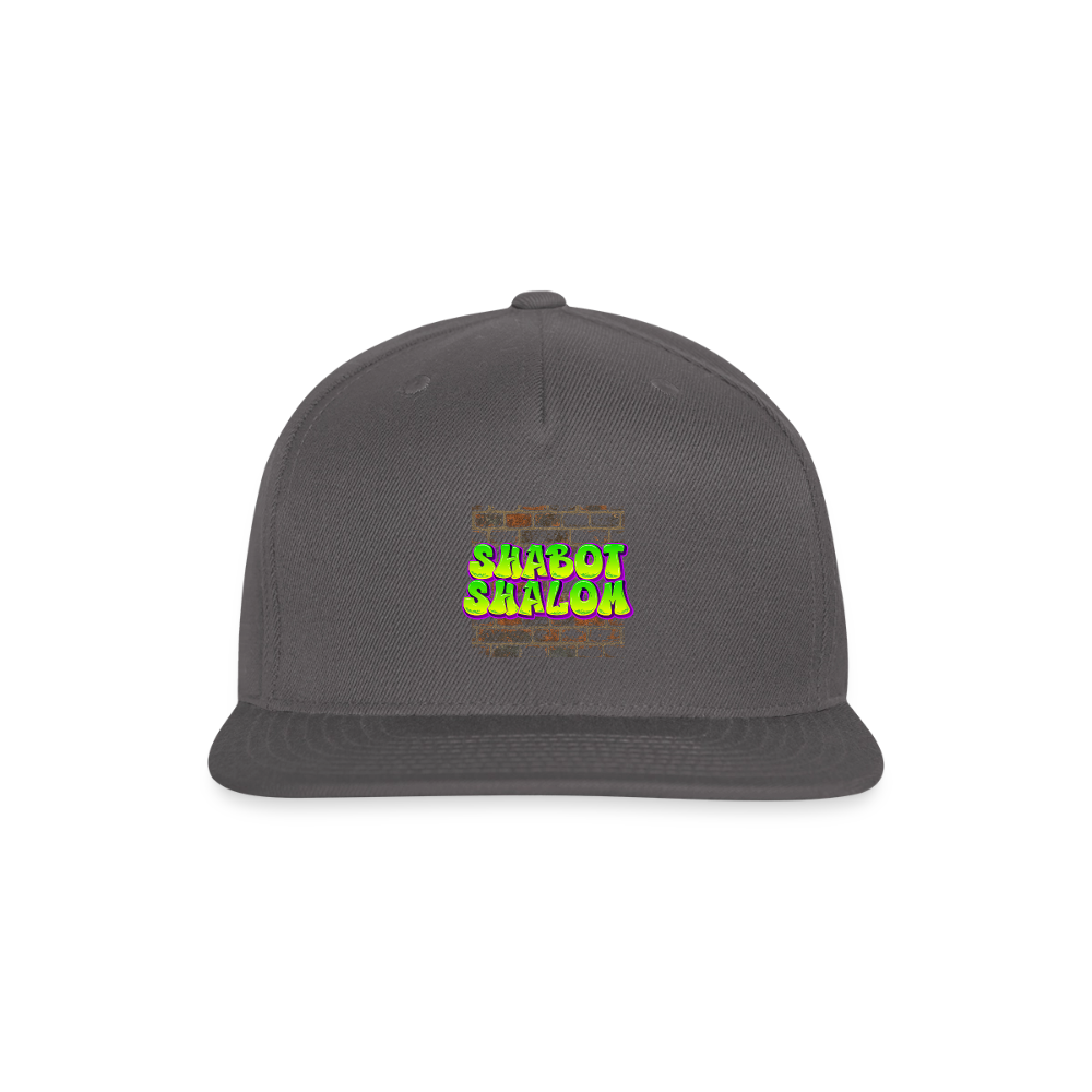 Shabot Shalom Brick 770 Graffiti Snapback Baseball Cap - dark grey