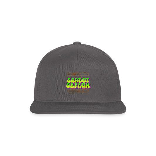 Shabot Shalom Brick 770 Graffiti Snapback Baseball Cap - dark grey