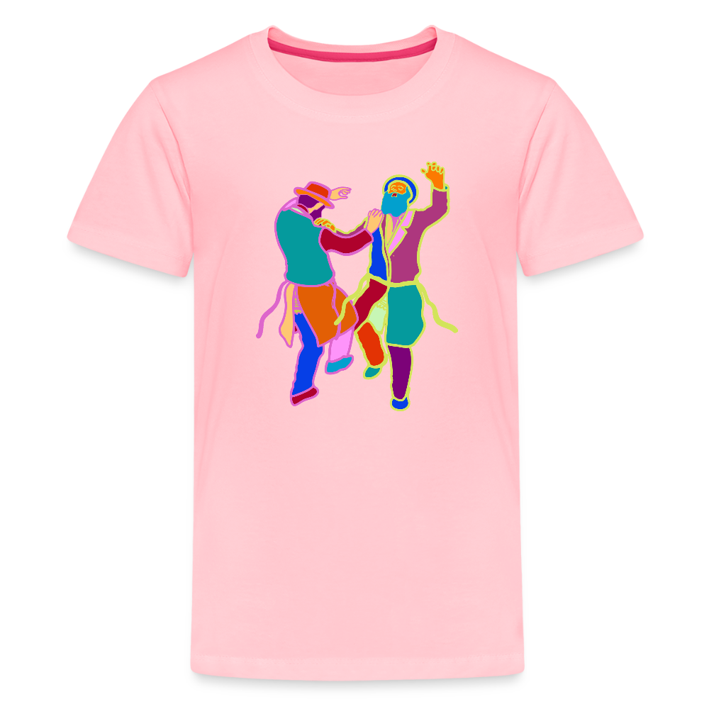 Colorful Dancing Rabbis Kids' Premium T-Shirt - pink