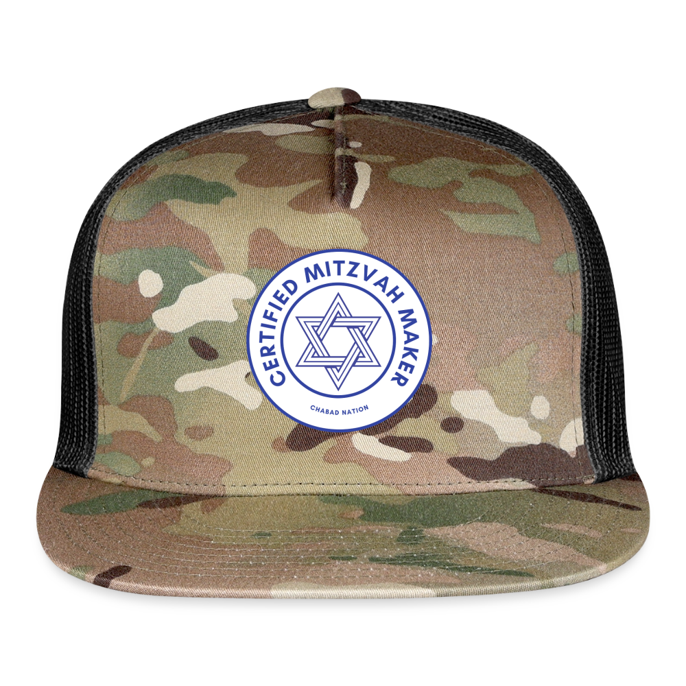 Certified Mitzvah Maker Trucker Hat - MultiCam\black