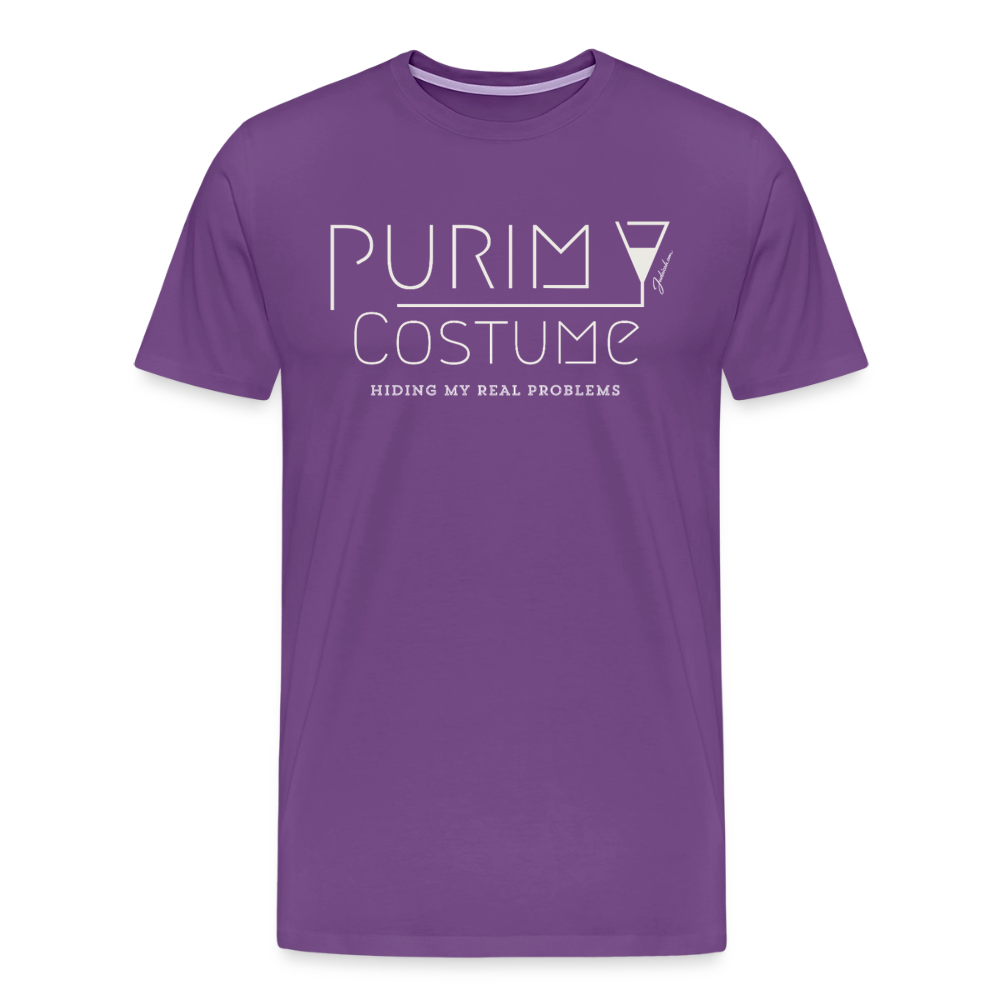 Purim Costume Men's Premium T-Shirt - purple