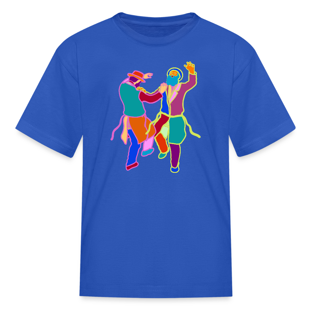 Colorful Dancing Rabbis Kids' T-Shirt - royal blue