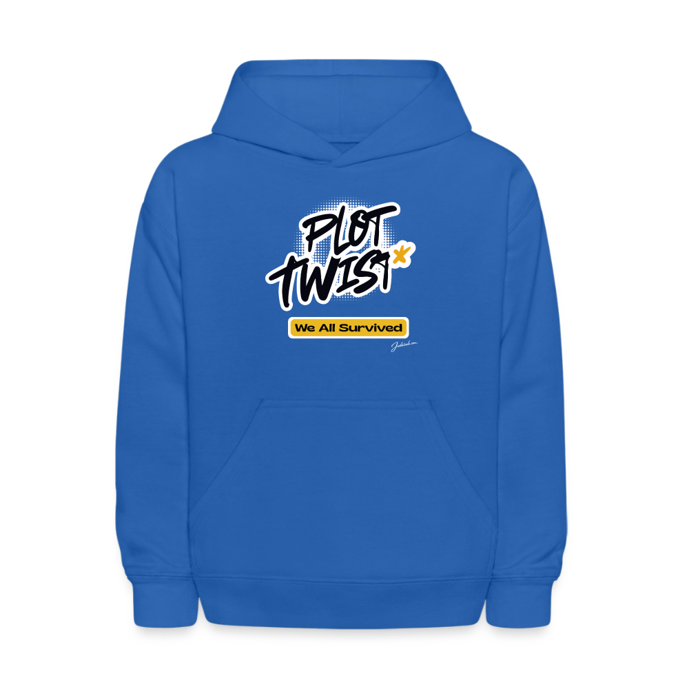 Plot Twist Kids' Hoodie - royal blue
