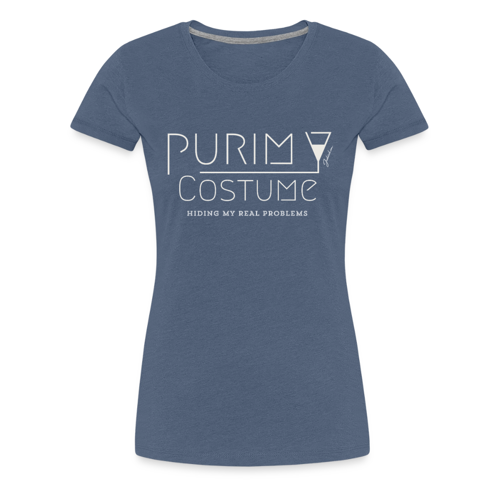 Purim Costume Women’s Premium T-Shirt - heather blue