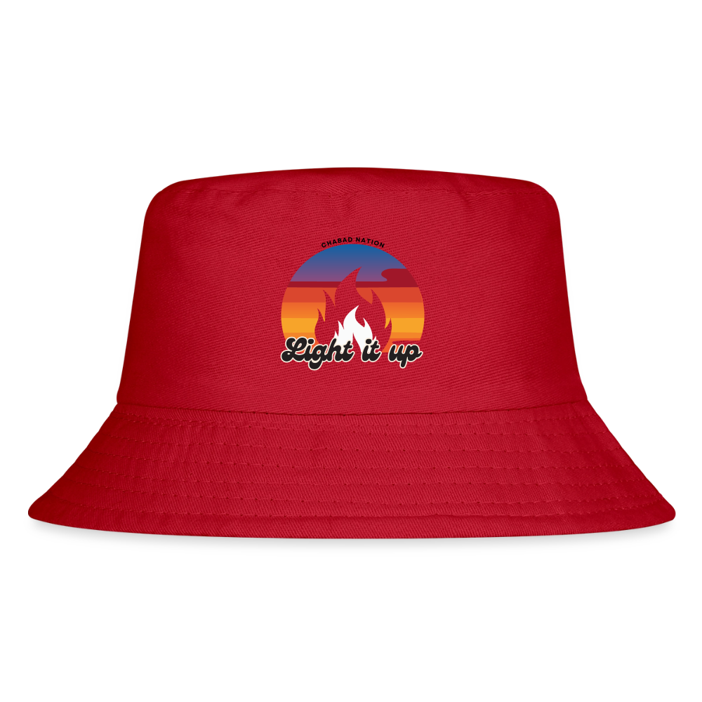 Light It Up Kid's Bucket Hat - red