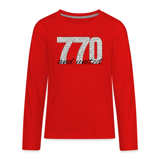 770 And United Kids' Premium Long Sleeve T-Shirt - red